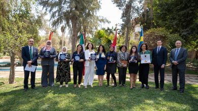 وزيرة التعاون الدولي وثماني مصريات يحصلن على جائزة رائدات التغير من حكومات كندا والسويد والمكسيك في يوم المرأة المصرية