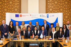 مصر وبرنامج الأمم المتحدة الإنمائي UNDP والاتحاد الأوروبي EU ومؤسسة المناخ الإفريقي والدانمارك وسويسرا توقع على مشروع بقيمة ٦،٢ مليون دولار لاستضافتها مؤتمر الاطراف ٢٧ - COP27