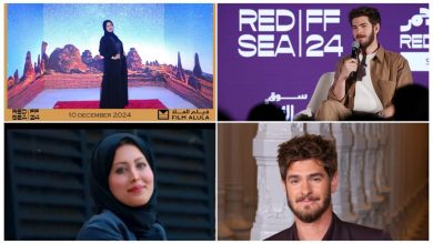 رواية "سماء أصلان" بين يدي الممثل العالمي آندرو غارفليد بتوقيع خاص من فاطمة آل عمرو