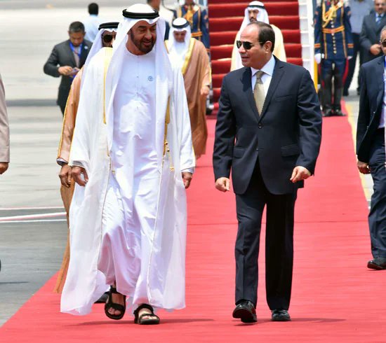 الرئيس عبد القتاح السيسي والشيخ محمد بن زايد