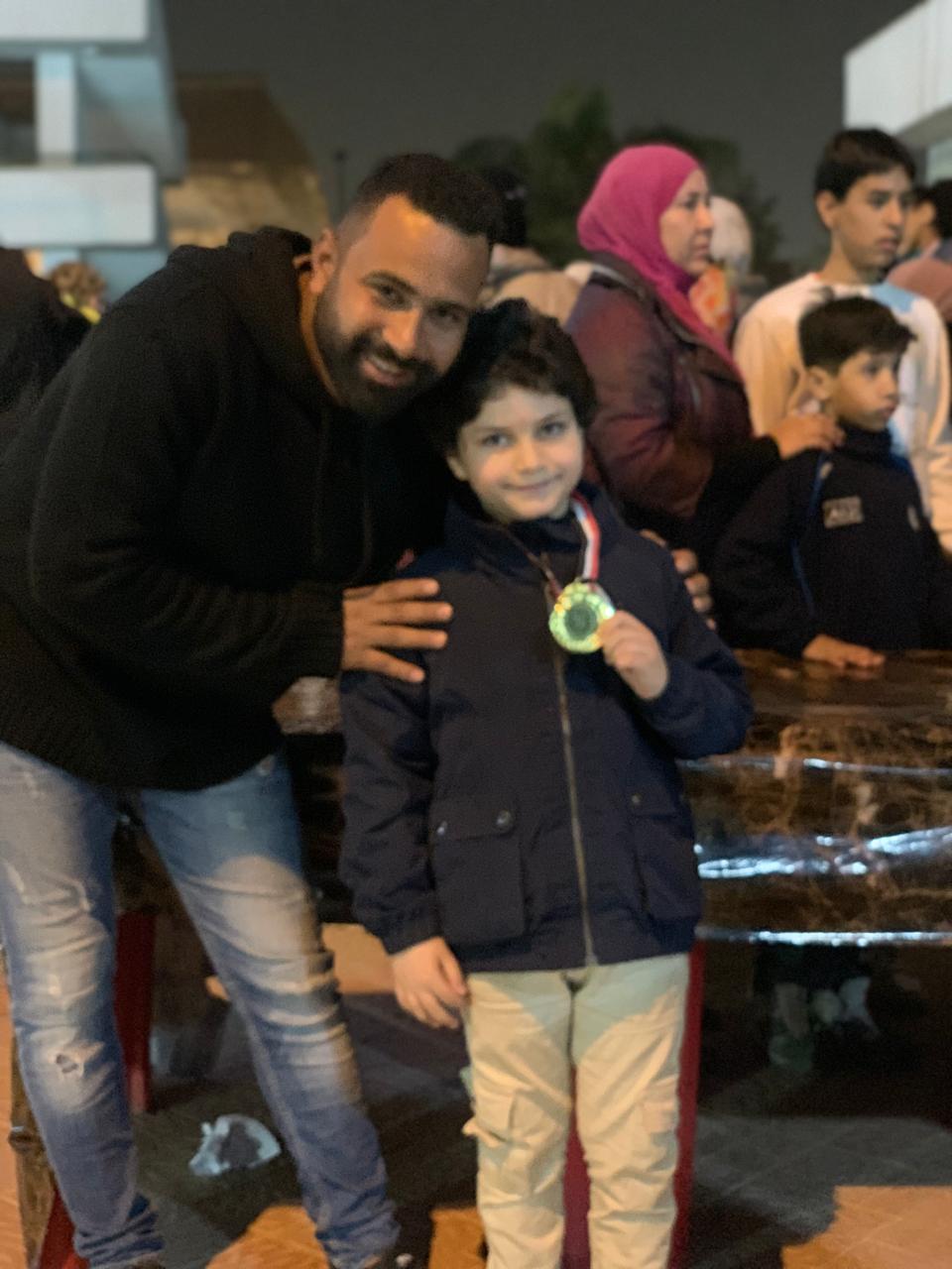 زين محمد الجوهري مع الكابتن عبد الوهاب