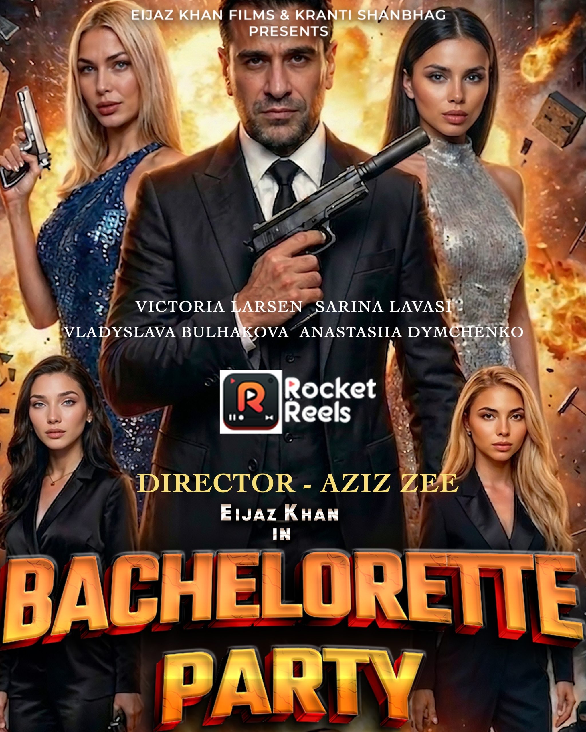 Bachelorette Party: منصة روكيت ريلز تكشف عن مسلسل بوليوودي فاخر بصيغة العرض العمودي يجمع فيكتوريا لارسن وإيجاز خان في عالم من الإثارة والتشويق