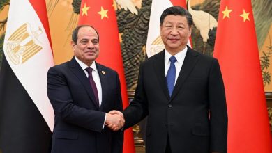 الرئيس المصري عبد الفتاح السيسي والرئيس الصيني شي جين بينغ