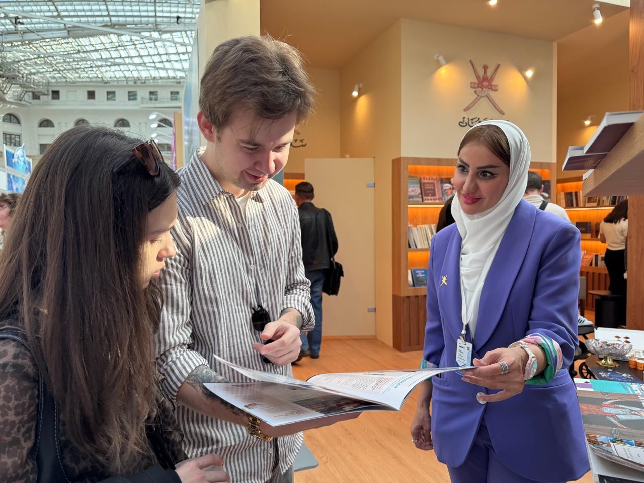 نسيم البلوشية مشرفة فعاليات ومعارض الكتاب بدائرة مجلة الدراسات العُمانية بوزارة التراث والسياحة